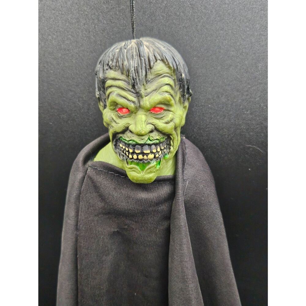 Vtg Hanging Frankenstein Zombie Ghoul Halloween Decor PMC Paper Magic Company